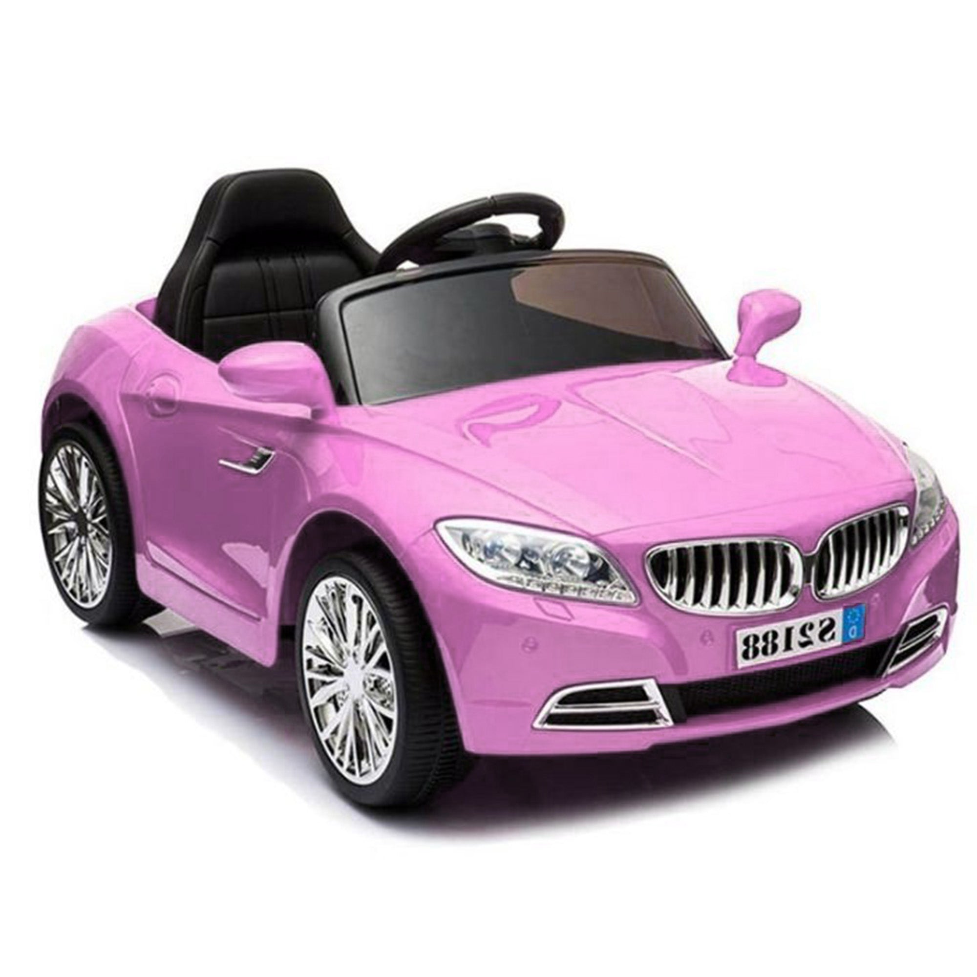 Super Girl Kids Electric Ride on Car with LED Lights Music Parental Remote Control - Pink
