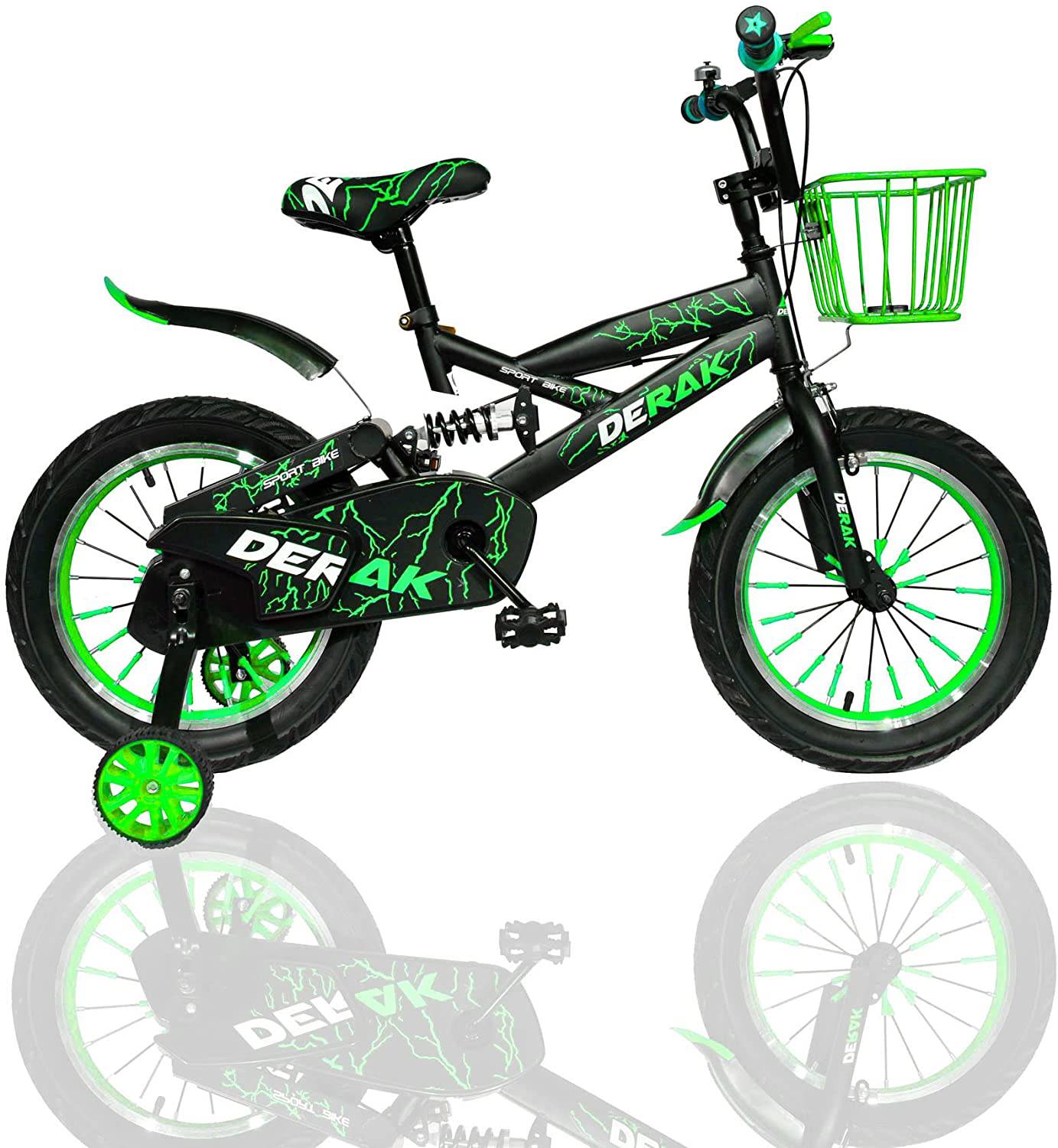 Kids Bicycle 12 Inch Step Up Mountain Green - DerakBikes