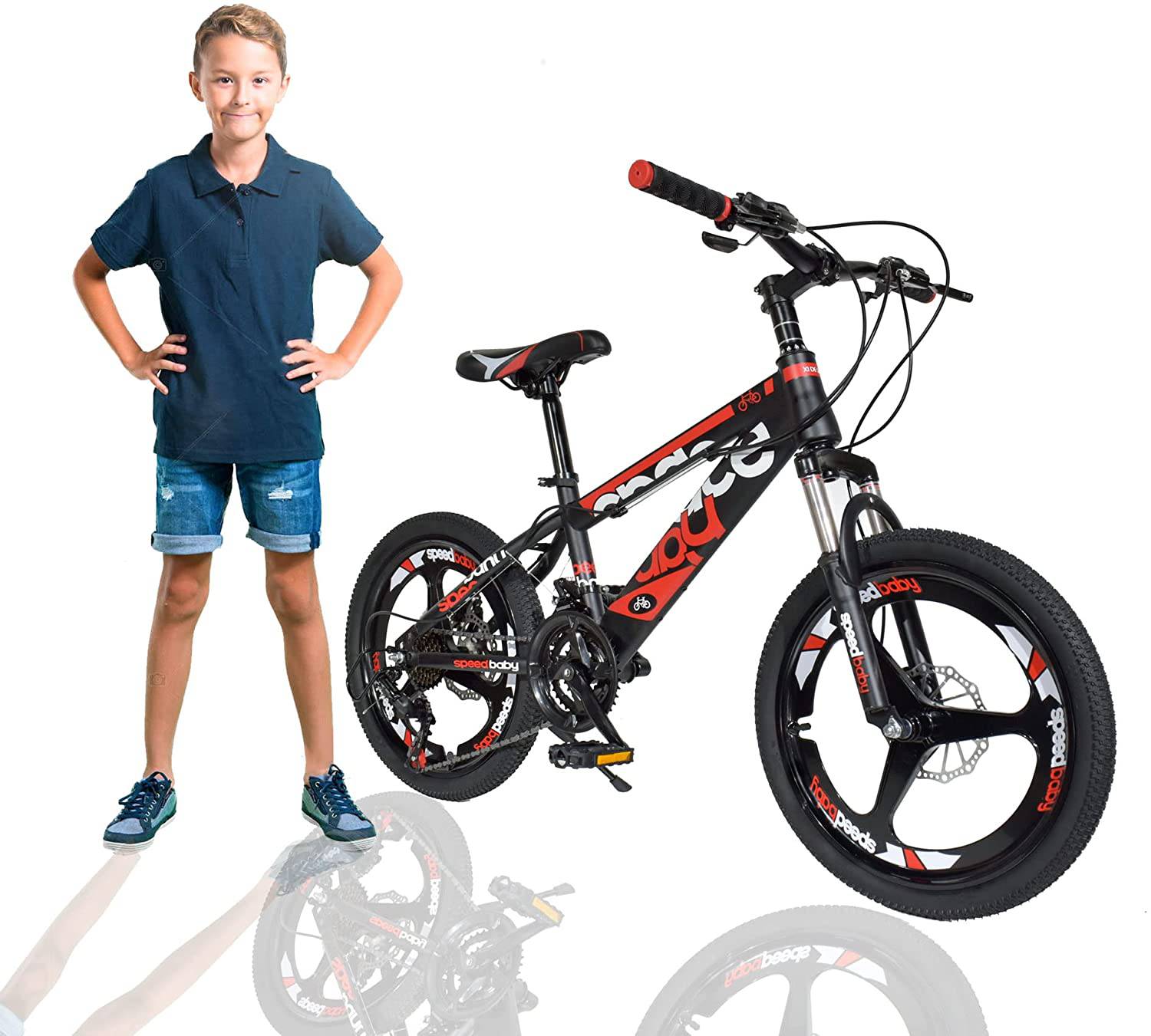 Kids Bicycle Sport 20 Inch Alloy Wheels Red - DerakBikes