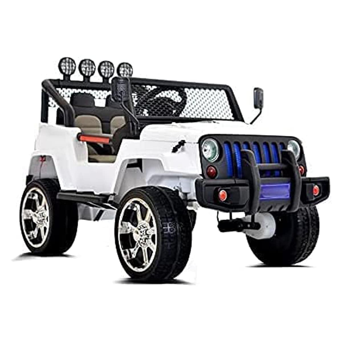 Ride On Jeep Style S2388 4X4 White - DerakBikes - DERAKBIKES