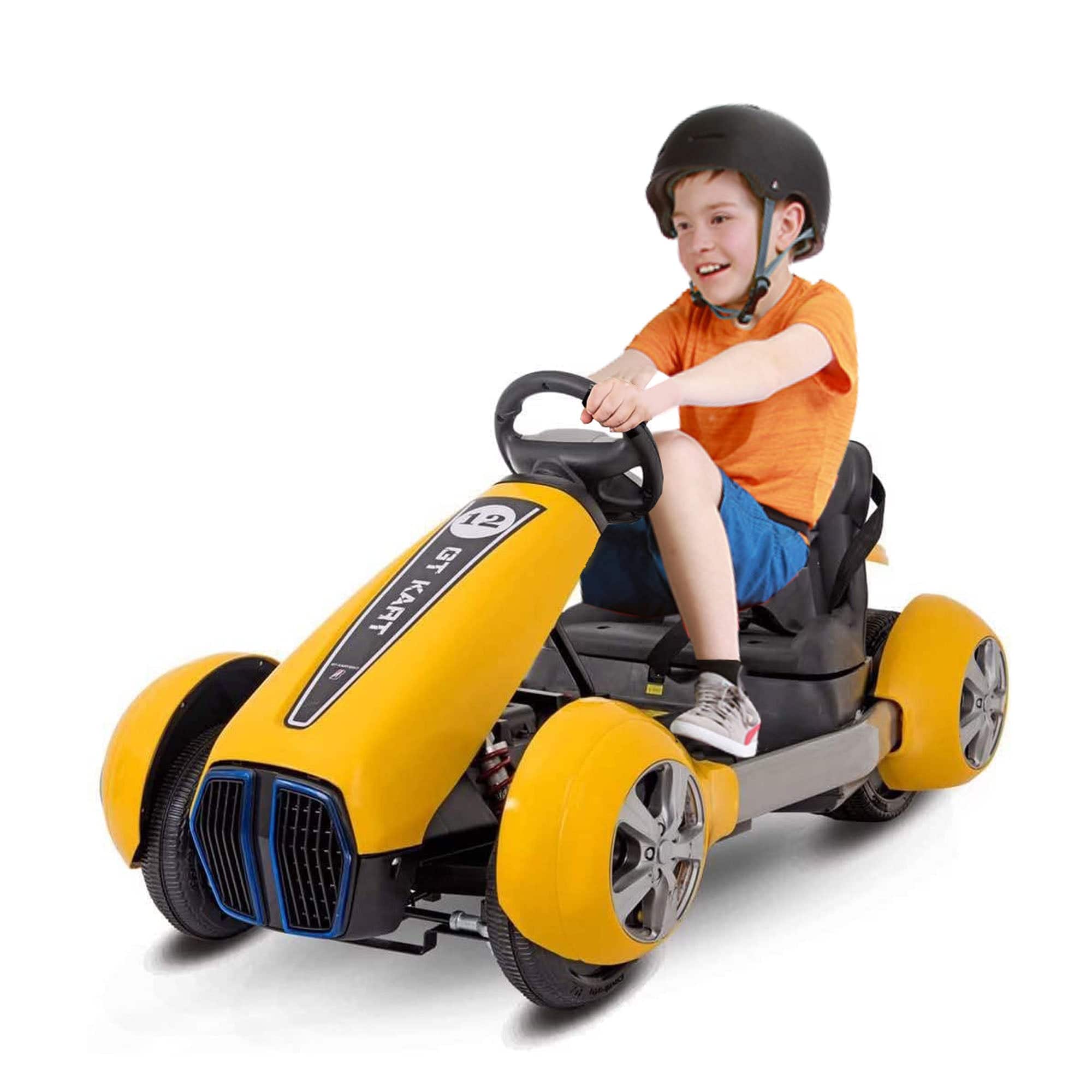 Ride On Go Kart Electric GT Yellow - DerakBikes - DERAKBIKES