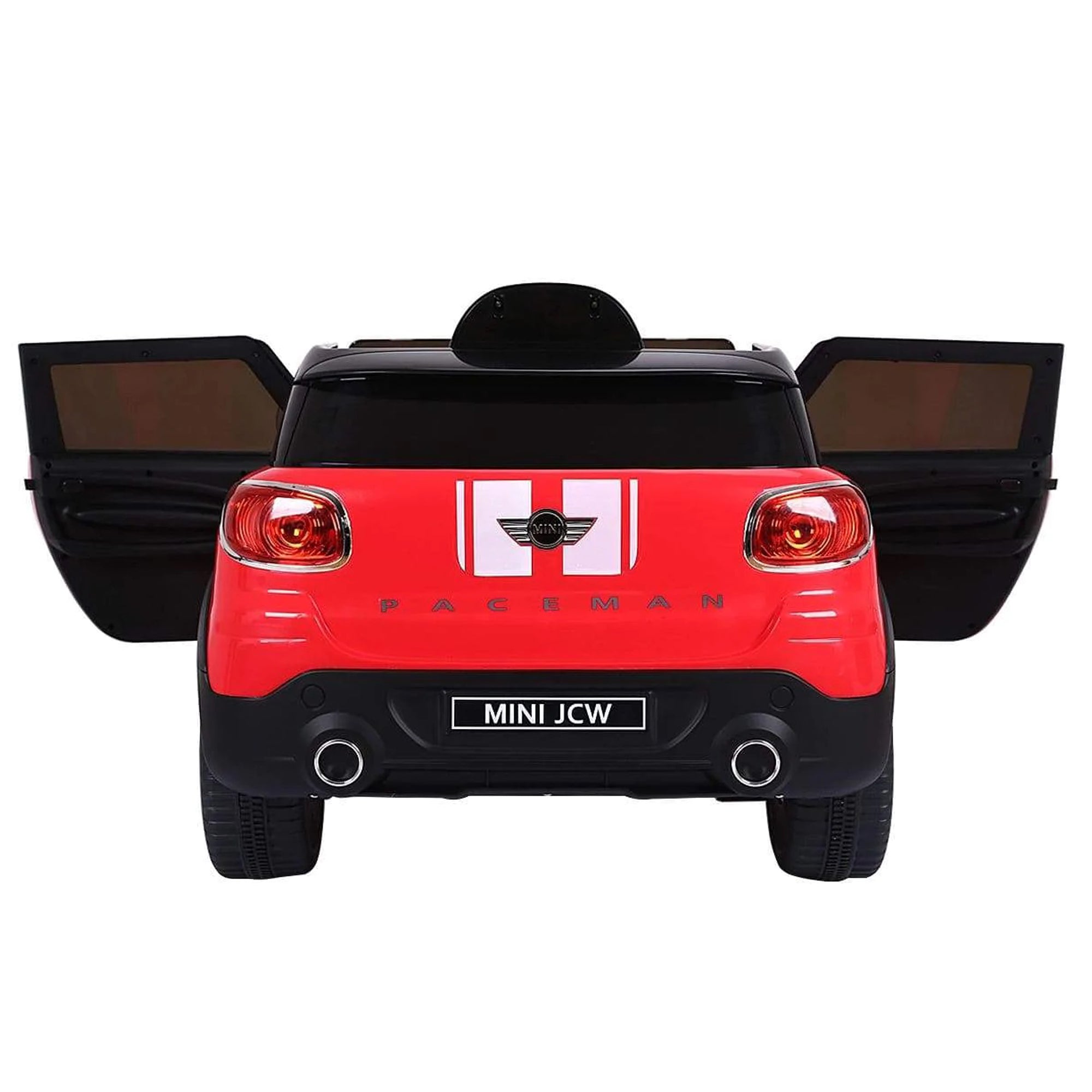 Ride On Electric Car Licensed Mini Cooper Kids Red - DerakBikes