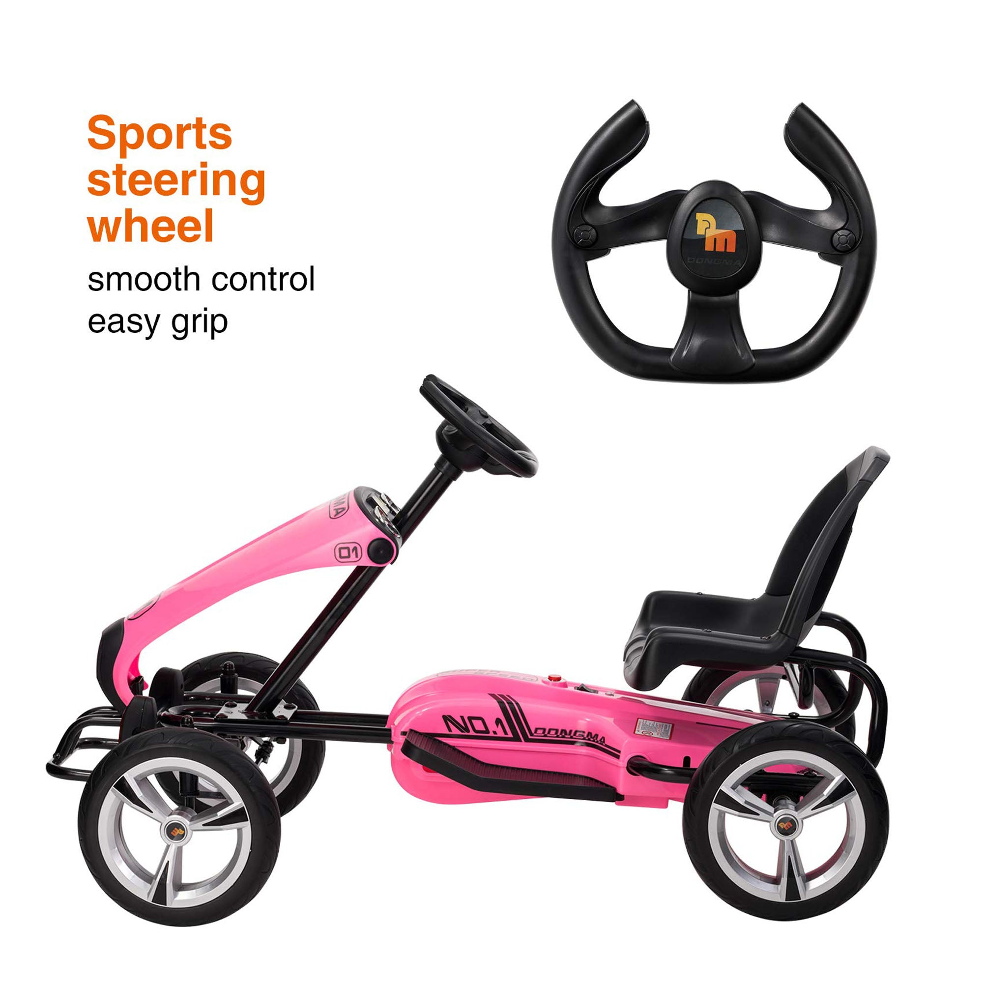 Pedal Go Kart For Kids DMD-308 Pink - Derakbikes