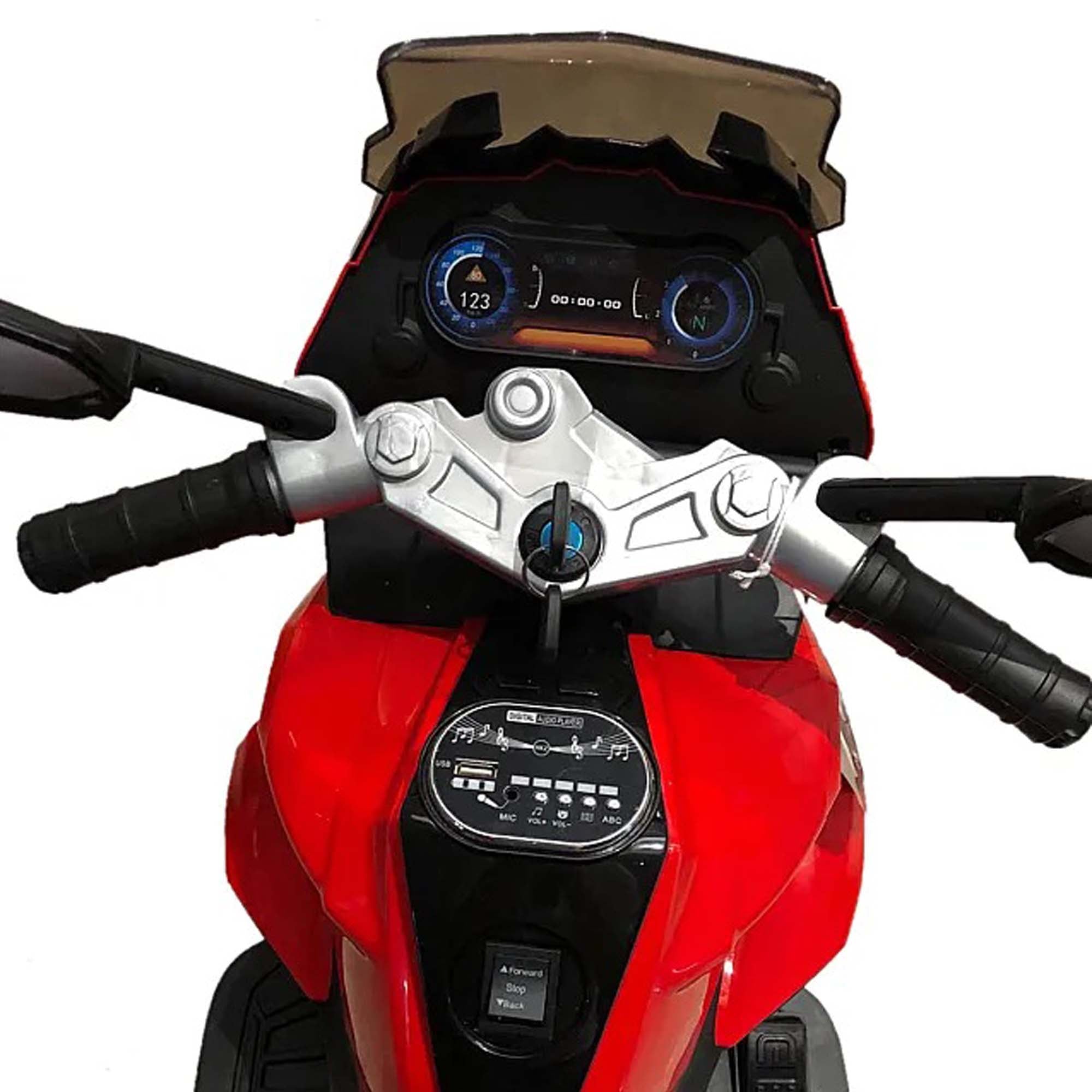 Ride On Electric Bike Kids NEL-R1600GS Hand Race Red