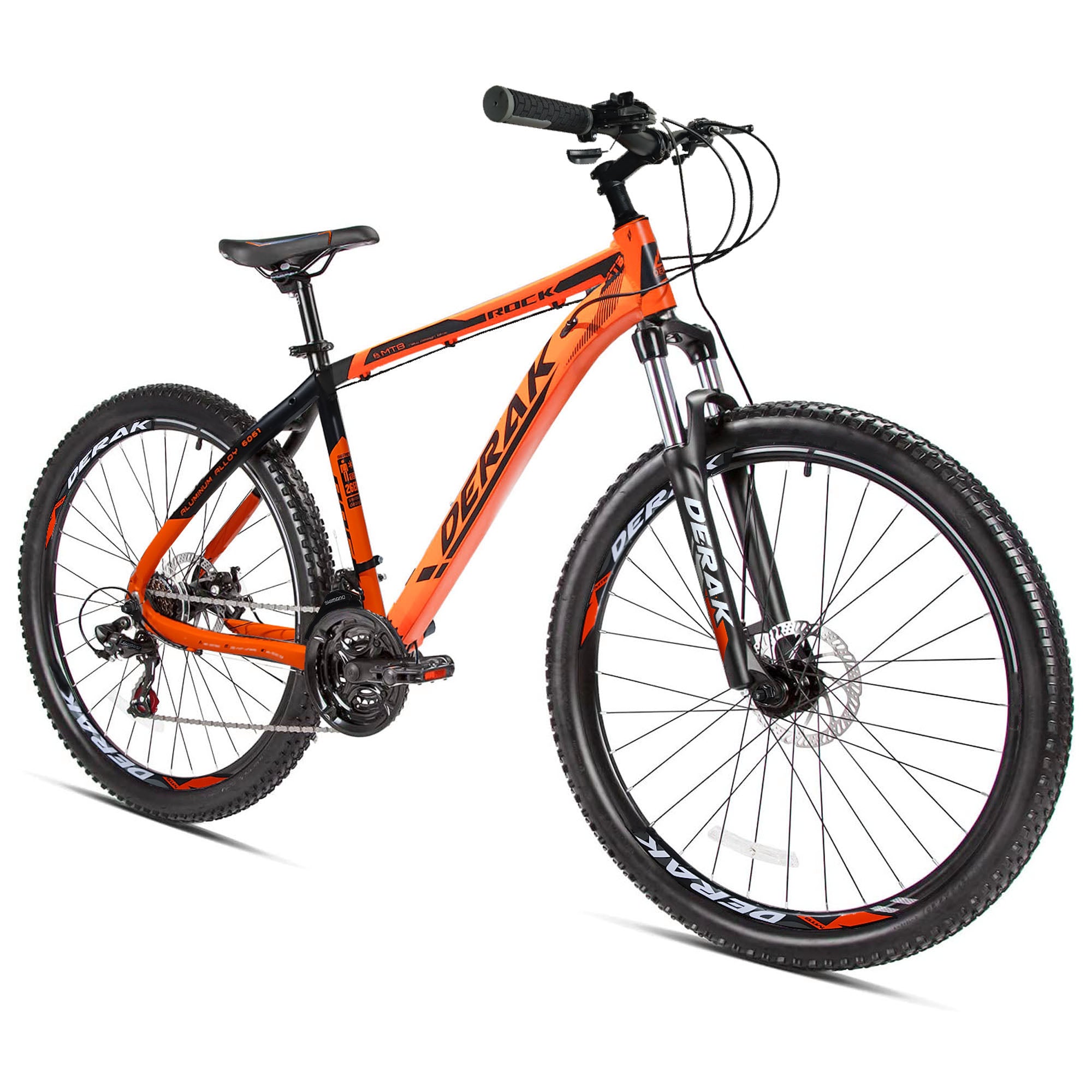 Rock Aluminum Bicycle Adults 26 Inch Orange (100% Assembled)