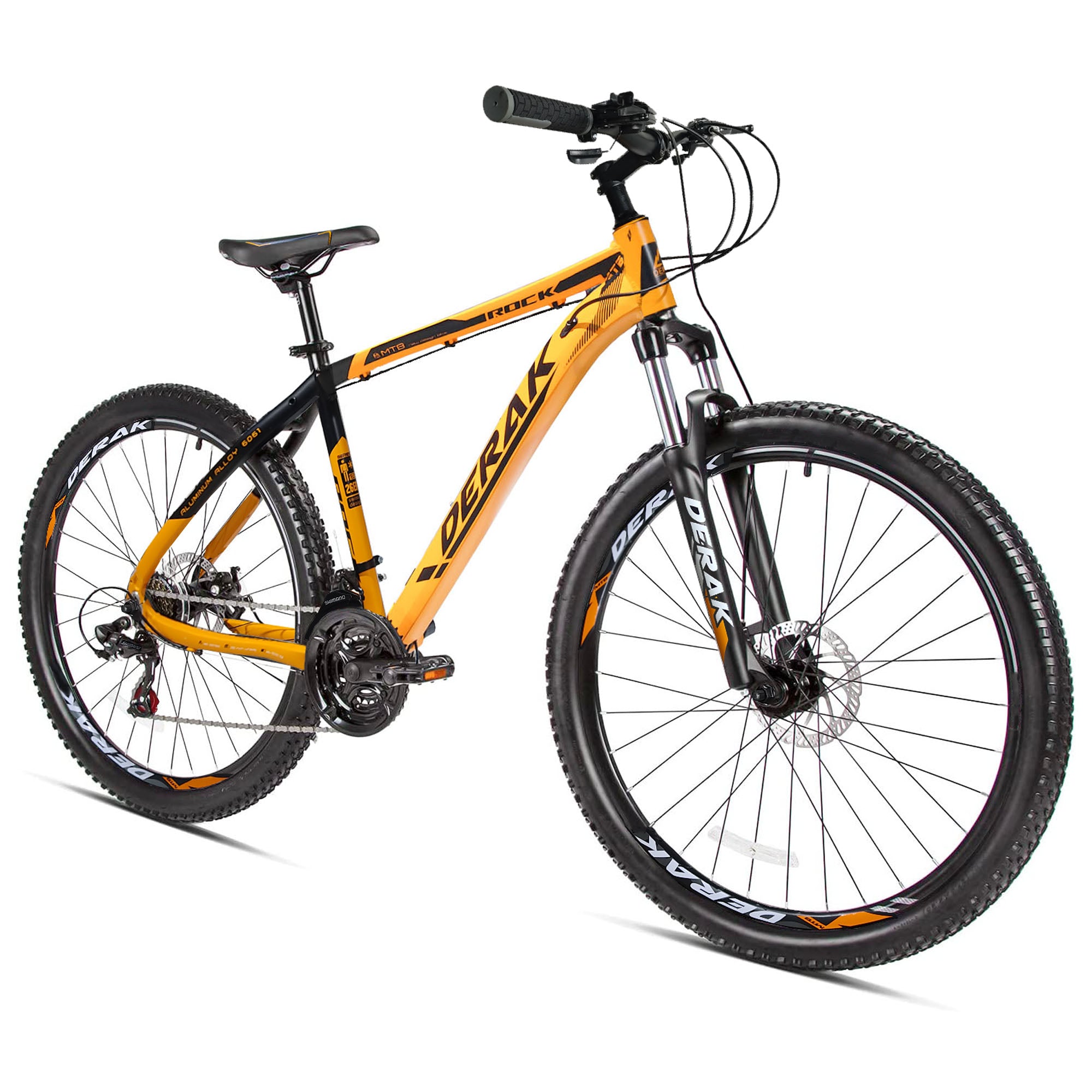 Rock Aluminum Bicycle Adults 26 Inch Yellow (100% Assembled)